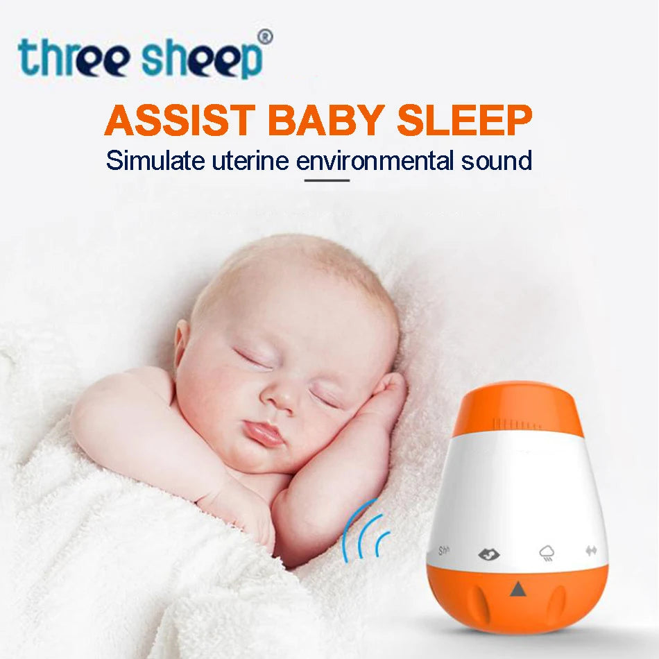 White Noise Machine Smart Music Voice Sensor Infants  Bad Sleep Helper Therapy Sound Monitor Generator for Babies Relax Toy