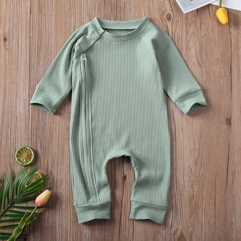 Side-Zipper Onesie! (0-24M)