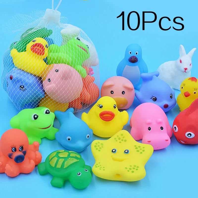 Rubber Squeaky Bathing Toy  (10PCS!)