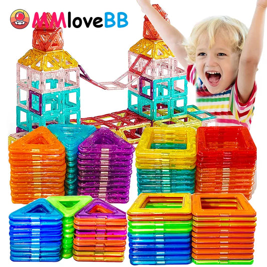 Magnetic Building Blocks Big Size and Mini Size DIY Magnets Toys for Kids