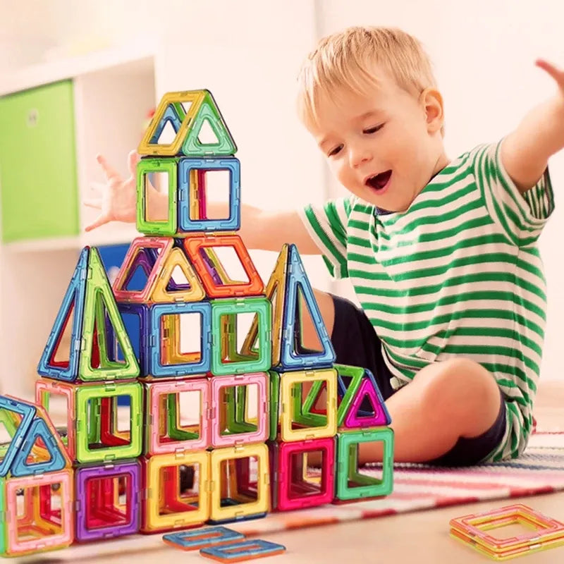 Magnetic Building Blocks Big Size and Mini Size DIY Magnets Toys for Kids