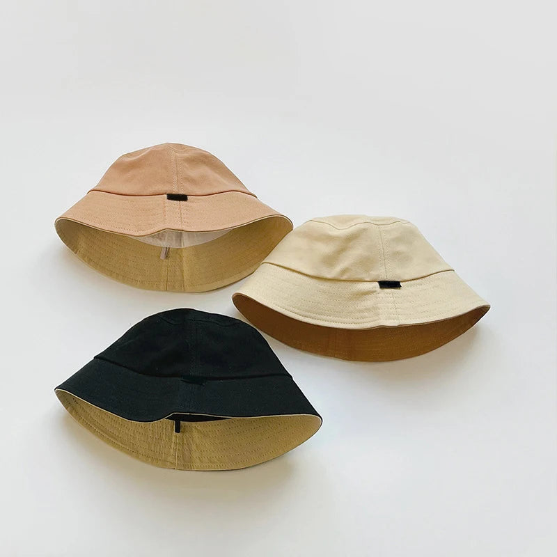 Adjustable Baseball Cap and Bucket Hats Solid Color Soft Cotton