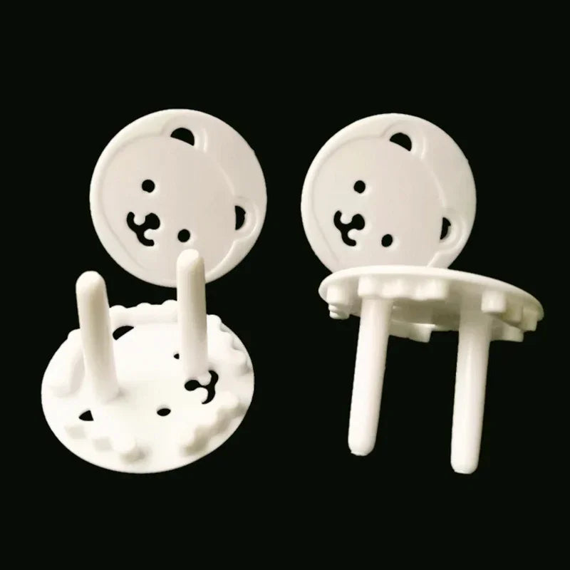 8pcs Safety Electric Socket Outlet Plug Protection for Child Cute Bear Power Socket Cover