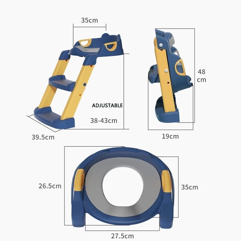 Children's Plastic Infant Potty Trainer Seat Stool 0-6 Years Old