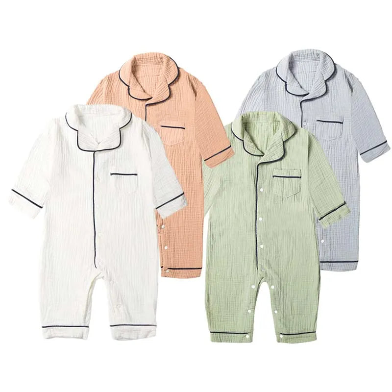 Baby Organic Cotton Muslin Pajamas