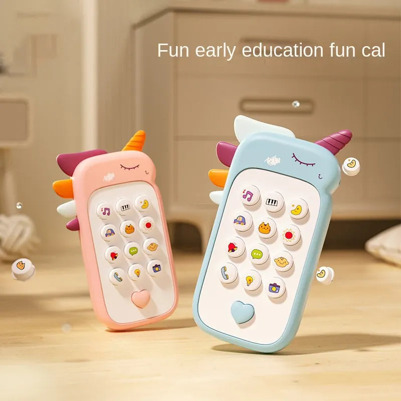 Baby Phone Toy Music Sound Telephone Sleeping Toys With Teether