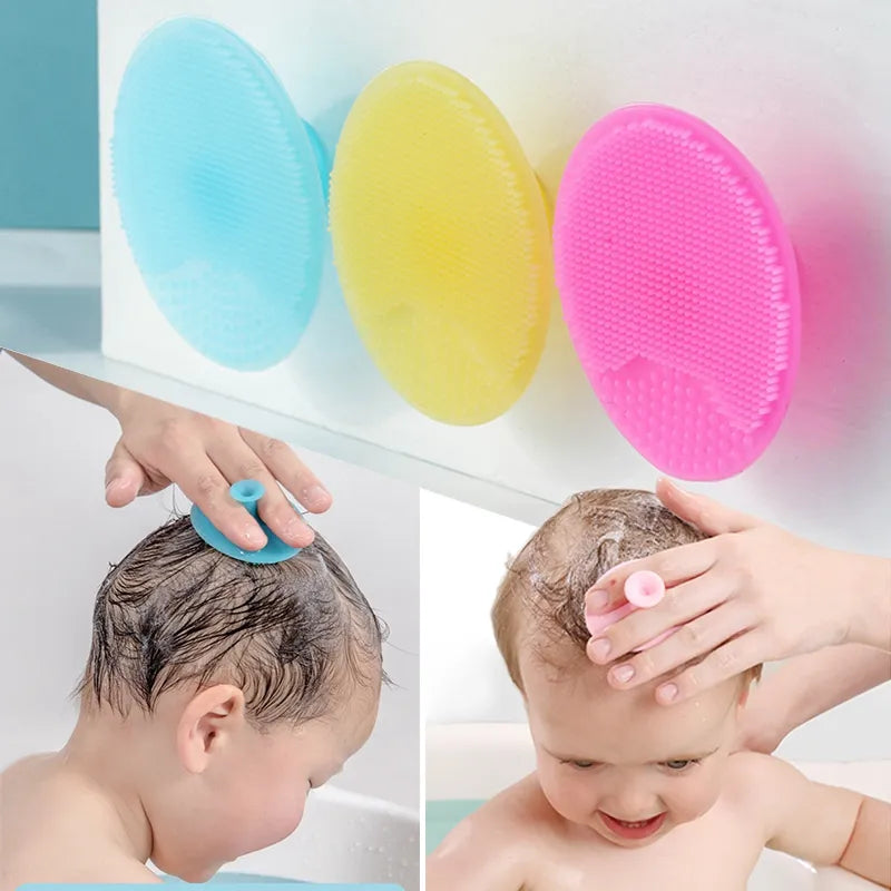 Silicone Shampoo Brush for Baby Infant Bathing