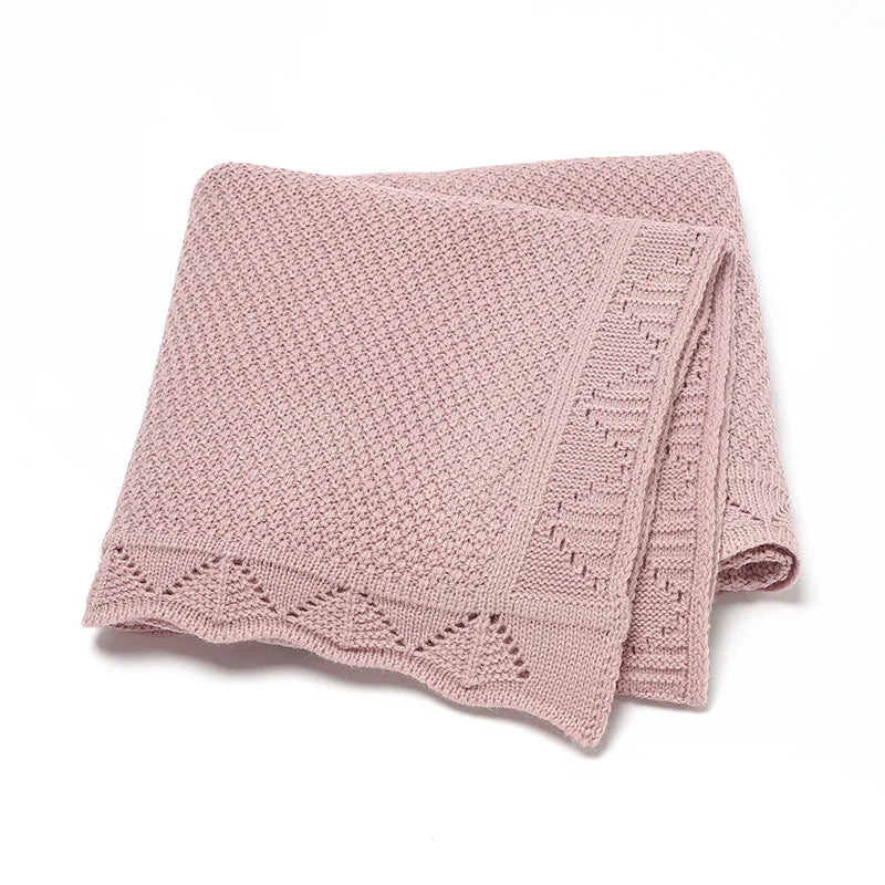 Super Soft Knitted Baby Blanket Quilt (100*80cm)