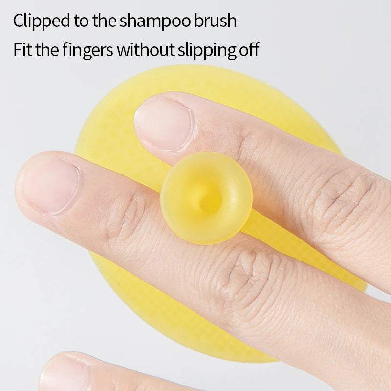 Silicone Shampoo Brush for Baby Infant Bathing