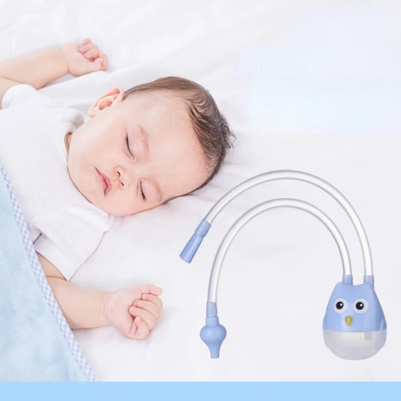 Newborn Infant Nasal Aspirator Snot Sucker Safe Nose Cleaner