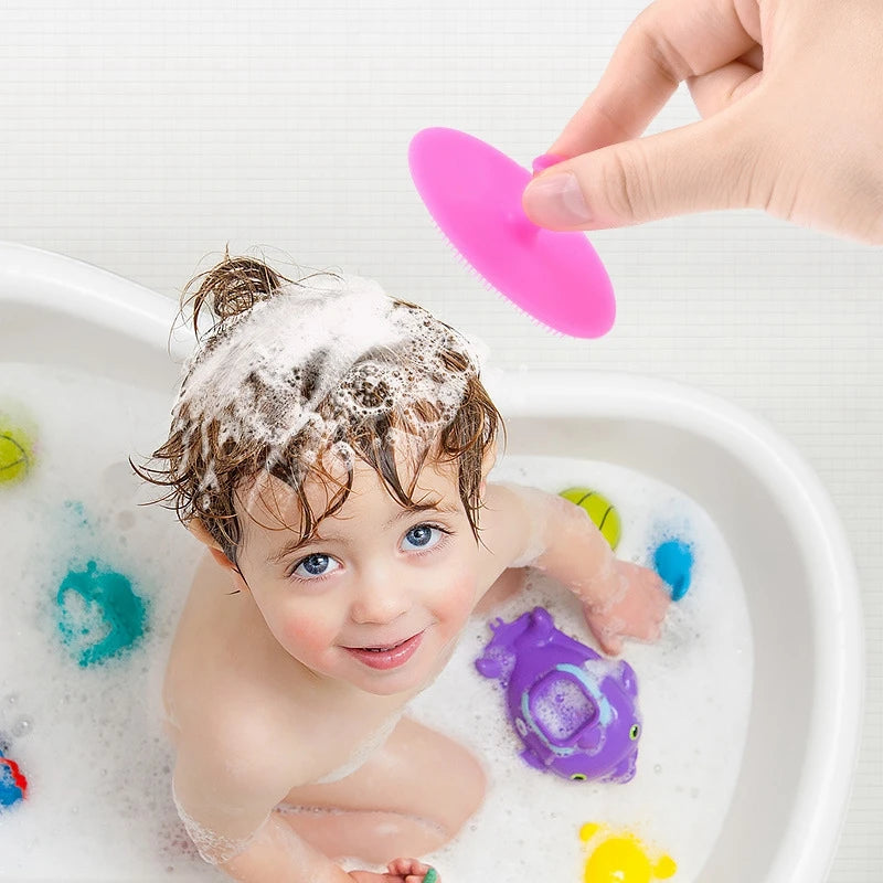 Silicone Shampoo Brush for Baby Infant Bathing