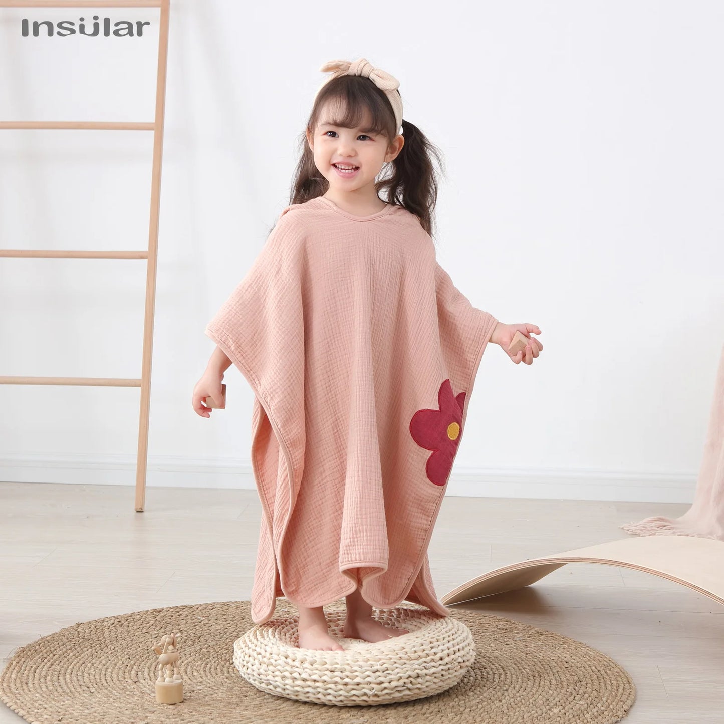 Muslin Hooded Poncho Towel