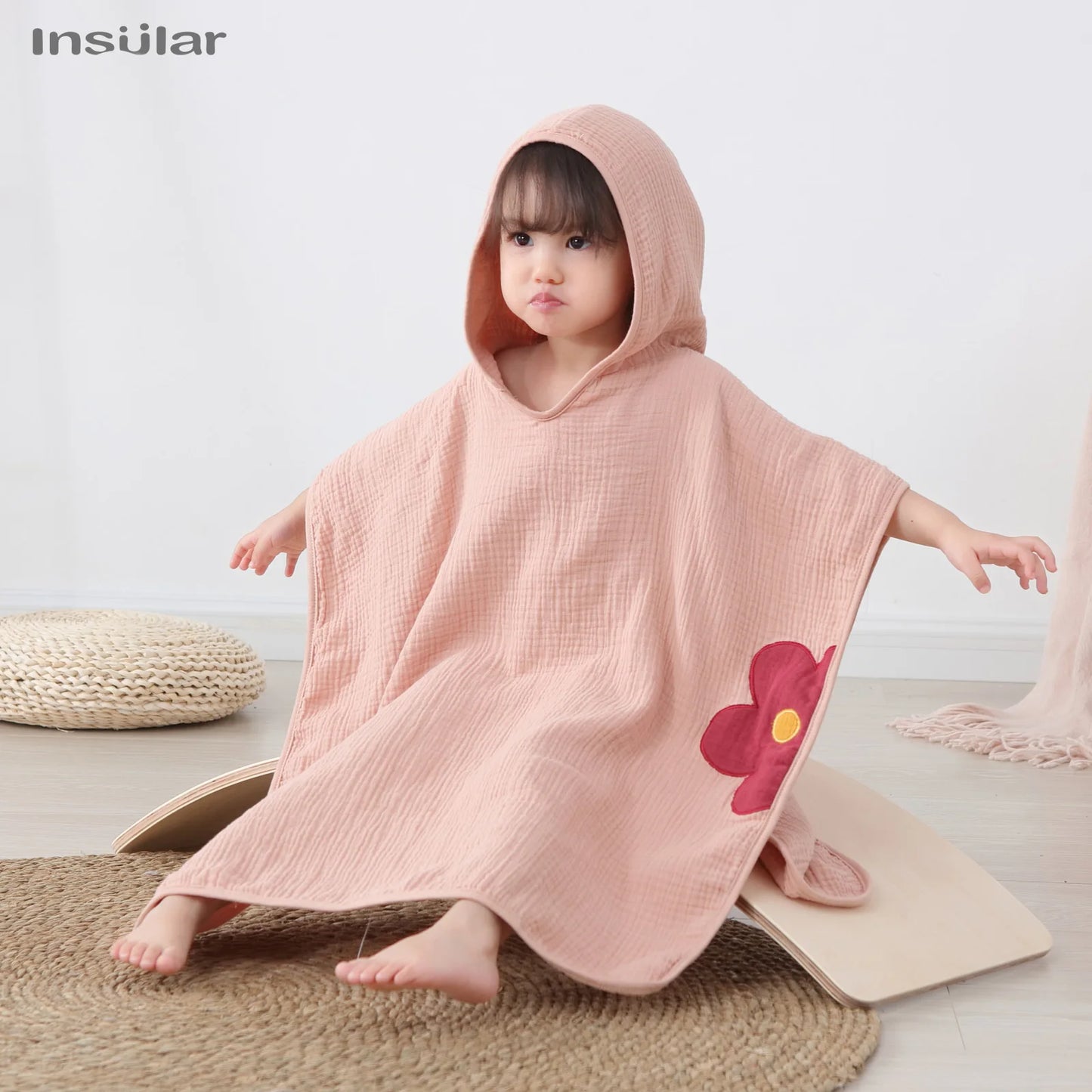 Muslin Hooded Poncho Towel