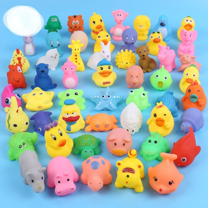 Rubber Squeaky Bathing Toy  (10PCS!)