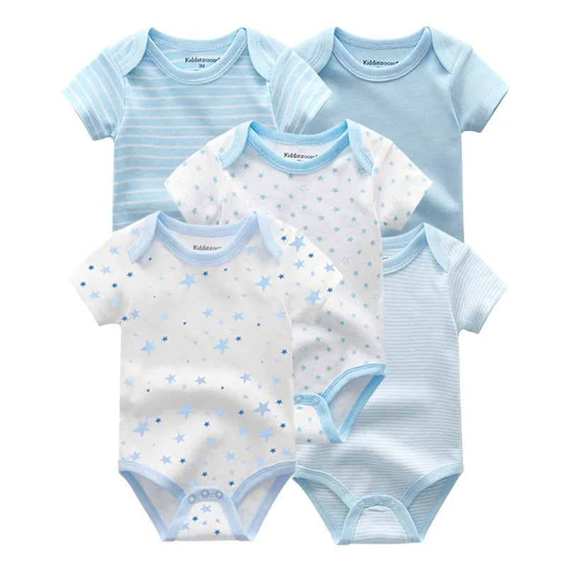 100%Cotton Baby Short Sleeve Onesies (5pcs!)