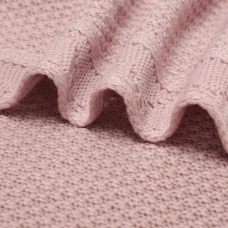 Super Soft Knitted Baby Blanket Quilt (100*80cm)