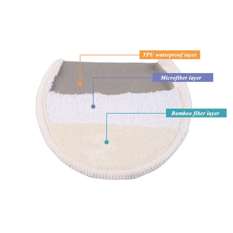 Three-Layer Fiber Ultra-Fine Waterproof Breathable Breast Pad Anti-Overflow Maternity Care Pad