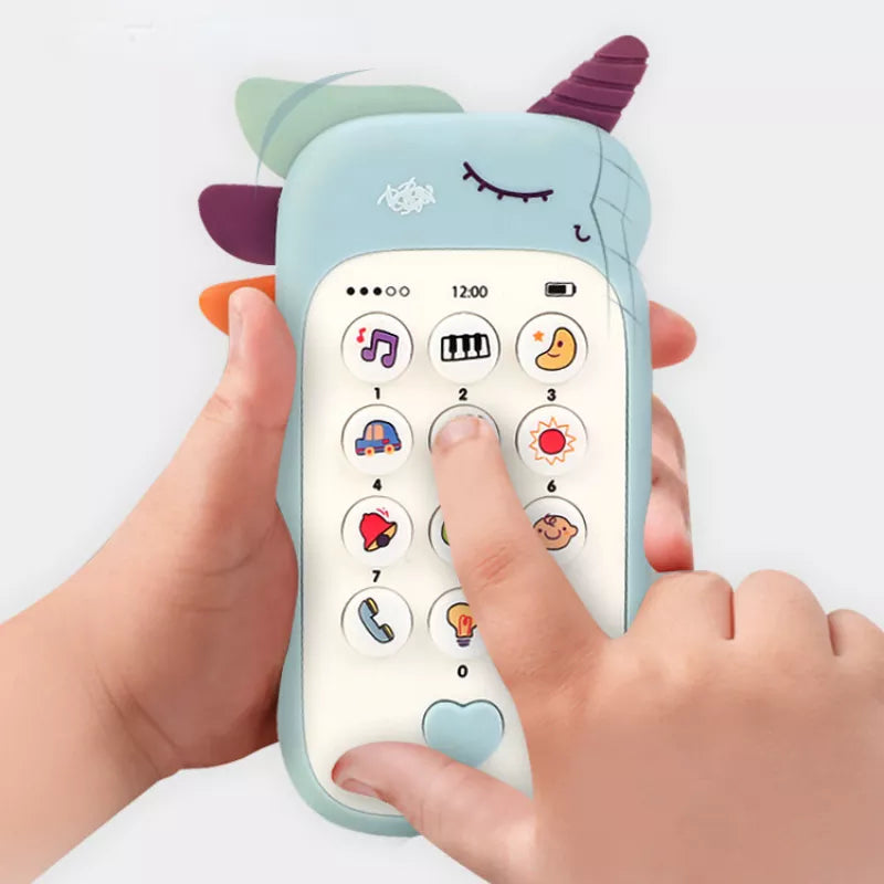 Baby Phone Toy Music Sound Telephone Sleeping Toys With Teether