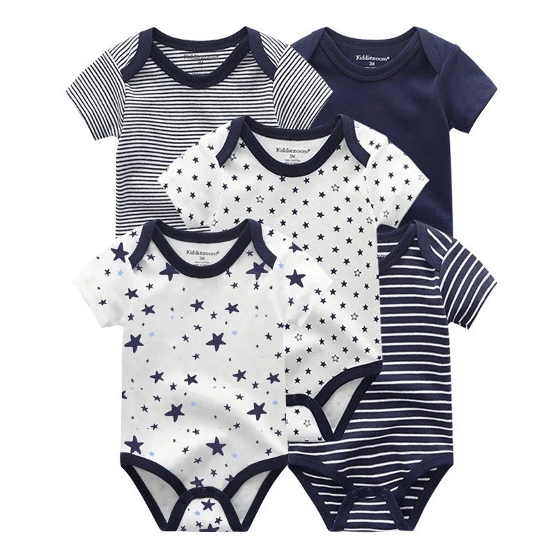 100%Cotton Baby Short Sleeve Onesies (5pcs!)