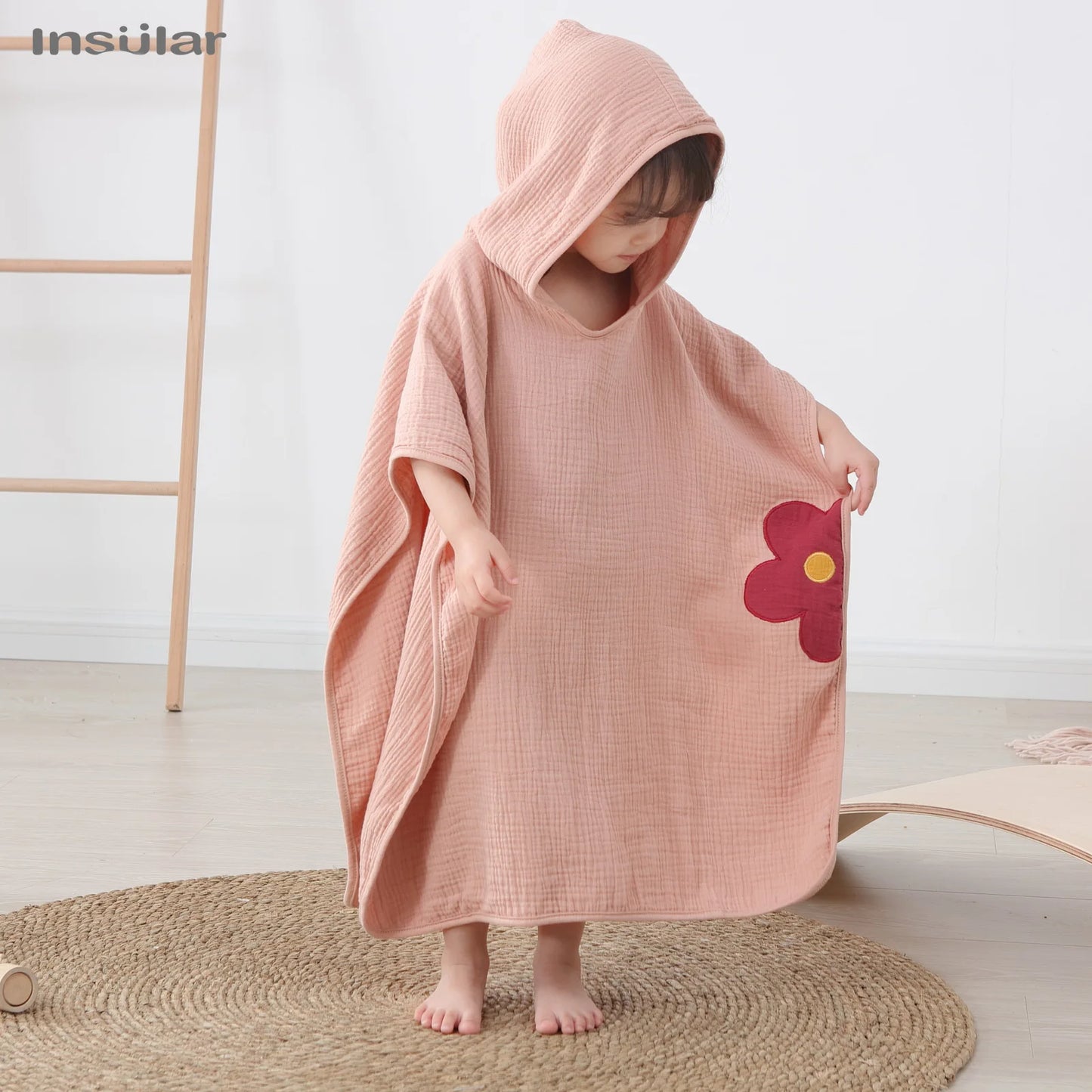 Muslin Hooded Poncho Towel