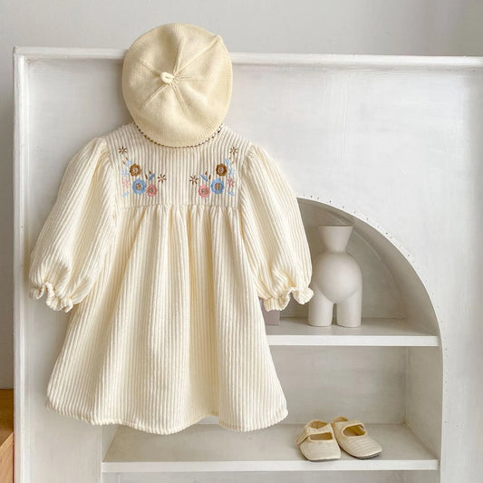 Spring Baby Girl Embroidered Flower Dress